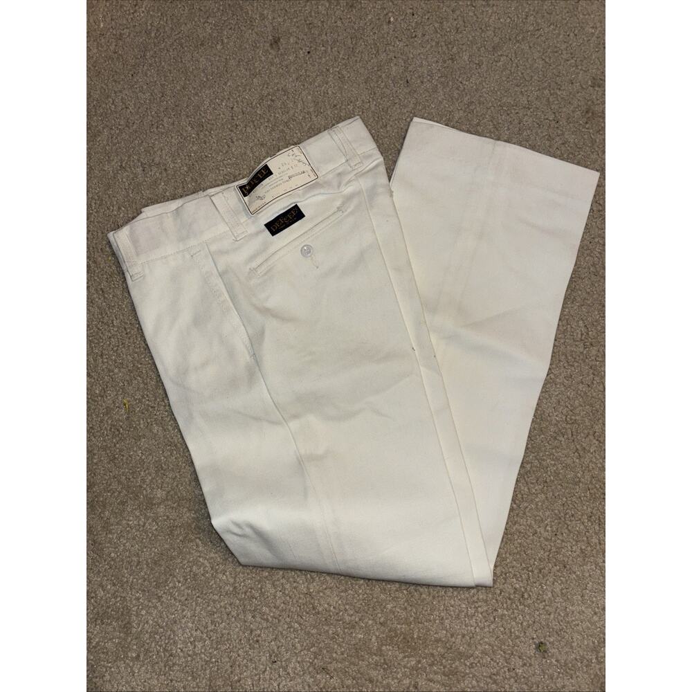 Vintage Youth Dee Cee Fun Fashion Twills Size 12 White NWT Irregular